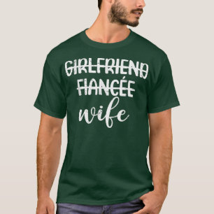 T-shirt Fête de fiançailles pour femmes petite amie fiancé