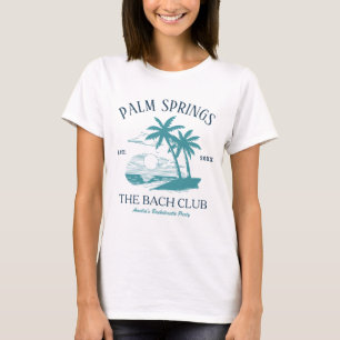 T-shirt Fête de Fille Célibataire à la Plage Palm Springs