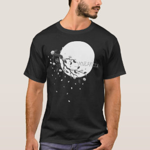 T-shirt Fête de fleurs de cerisier Pleine lune gris 1T-shi