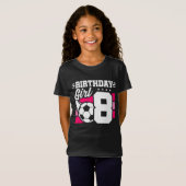 T-Shirt Fête de Football 8 Ans Fille 8 Ans (Devant entier)
