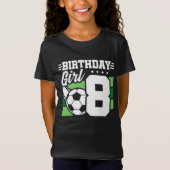 T-Shirt Fête de Football 8 Ans Fille 8 Ans (Devant)