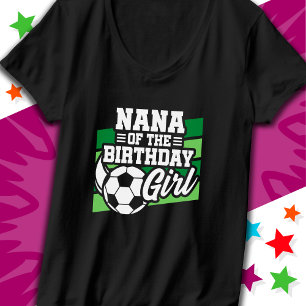 T-shirt Fête de football pour enfants Nana of Birthday Gir