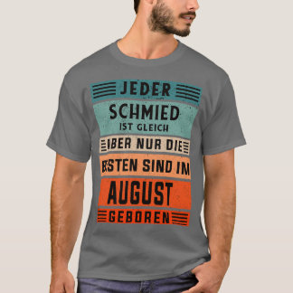 T-shirt Fête de forgeron Noir d'août