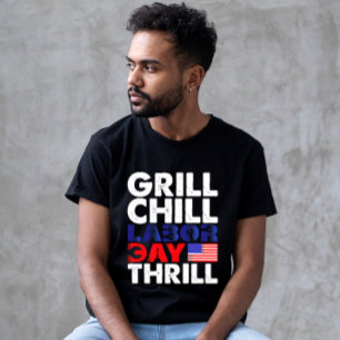 T-shirt Fête de grill USA Amérique Jour de l'effort détent