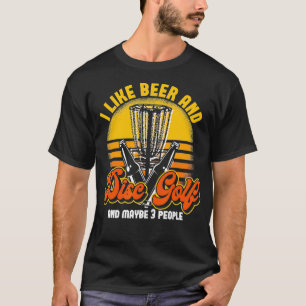T-shirt Fête de la bière Stupid Tree Frisbee Golfer Dis