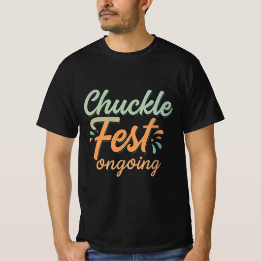 T-shirt Fête de la Chuckle mode en cours pour les hommes.. (Devant)