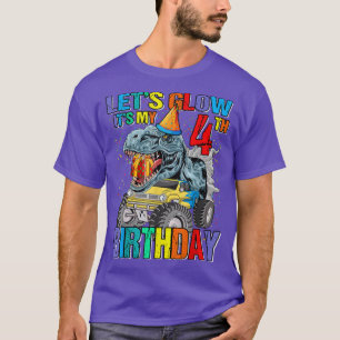 T-shirt Fête de la lueur C'est mon 4ème anniversaire Monst