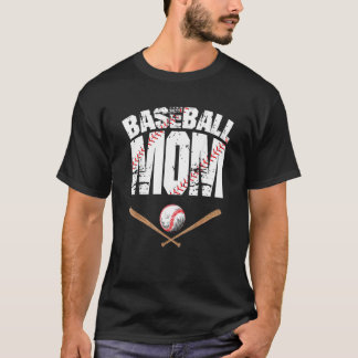 T-shirt Fête de la mère de la mère du baseball 2