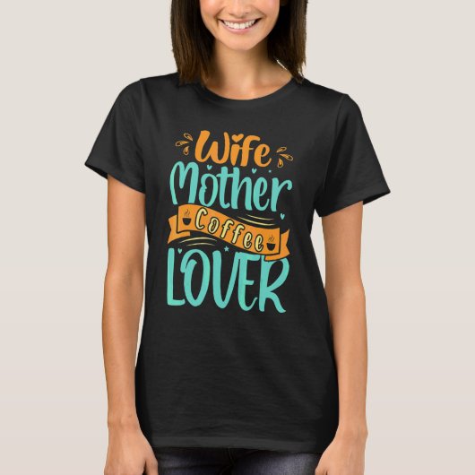 T-shirt Fête de la mère du café (Devant)