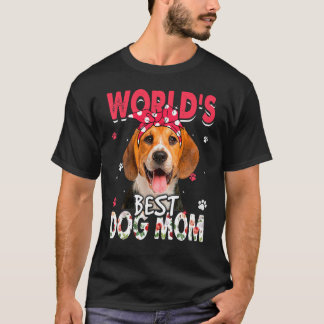T-shirt Fête de la mère du chien meilleur Beagle du monde