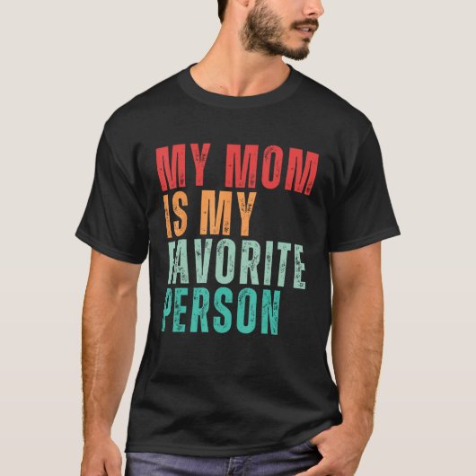 T-shirt Fête de la Mère Ma mère est ma préférée par (Devant)