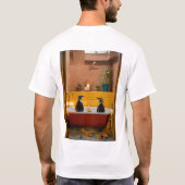 T-shirt " 🐧 fête de la piscine : Une aventure de bain écl (Dos)