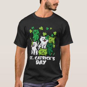 T-shirt Fête de la Saint-Patrick Chatricks Day Chats Saint