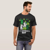 T-shirt Fête de la Saint-Patrick Chatricks Day Chats Saint (Devant entier)