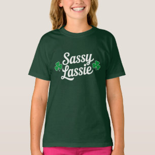 T-shirt Fête de la Saint-Patrick Sassy Lassie Drôle Irland