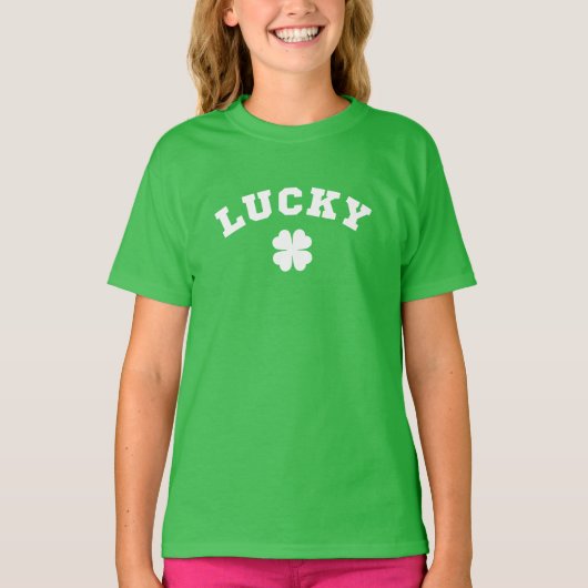 T-shirt Fête de la Saint-Patrick Trèfle Chanceux (Devant)