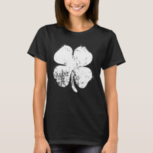 T-shirt Fête de la Saint Patrick Vintage à quatre feuilles