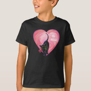 T-shirt Fête de la Saint-Valentin au chat noir