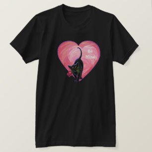 T-shirt Fête de la Saint-Valentin au chat noir