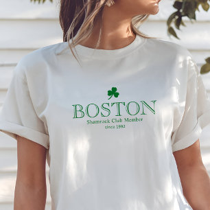 T-shirt Fête de la St Patrick moderne, Ville sur mesure, U