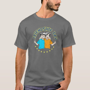 T-shirt Fête de l'amitié Meilleurs amis jumeaux Amitiés S