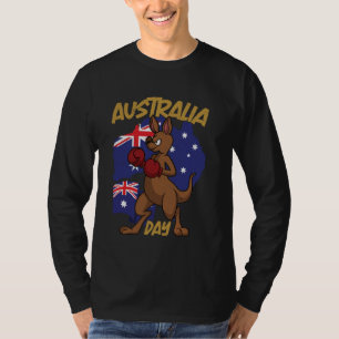 T-shirt Fête de l'Australie Kangaroo Drapeau australien St