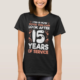 T-shirt Fête de l'entreprise 15 ans anniversaire du travai