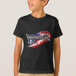 T-shirt Fête de l'Indépendance Américaine 4 Juillet Drapea