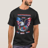 T-shirt Fête de l'Indépendance de l'aigle majestueux (Devant)
