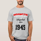 T-shirt Fête de l'indépendance de l'Indonésie (Devant)