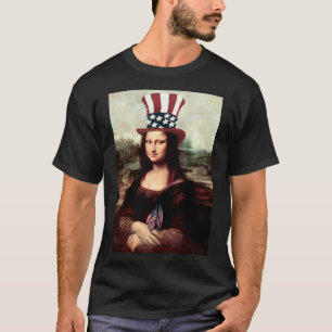 T-shirt Fête de l'indépendance de Mona Lisa USA
