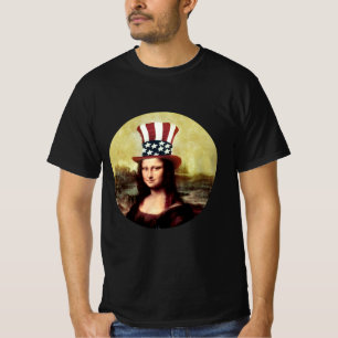 T-shirt Fête de l'indépendance de Mona Lisa USA