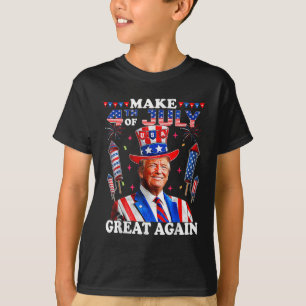 T-shirt Fête de l'Indépendance de Trump Faire 4 juillet Gr