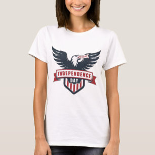T-shirt Fête de l'Indépendance des aigles classiques