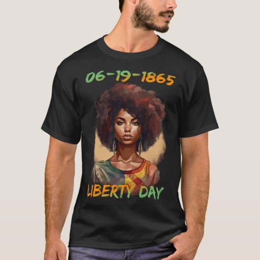 T-shirt - Fête de l'indépendance des femmes afro-américain (Devant)