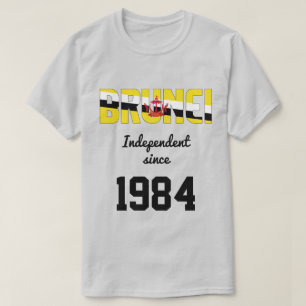 T-shirt Fête de l'indépendance du drapeau de Brunei