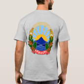 T-shirt Fête de l'indépendance du drapeau de la Macédoine  (Dos)