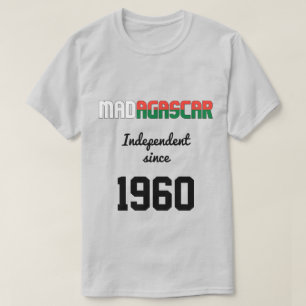 T-shirt Fête de l'indépendance du drapeau de Madagascar