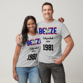 T-shirt Fête de l'indépendance du drapeau du Belize (Unisexe)