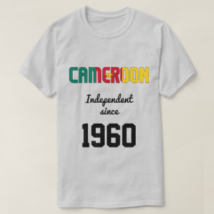 T-shirt Fête de l'indépendance du drapeau du Cameroun