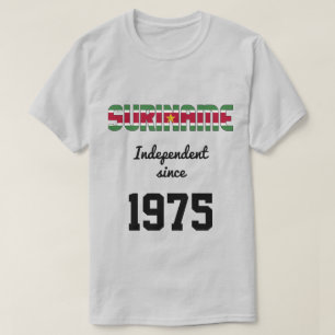 T-shirt Fête de l'indépendance du drapeau du Suriname