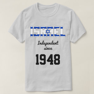 T-shirt Fête de l'indépendance du drapeau israélien