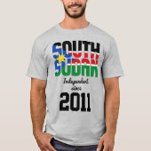T-shirt Fête de l'indépendance du drapeau sud-soudanais (Devant)