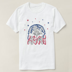 T-shirt Fête de l'Indépendance Étoiles d'aigle américain