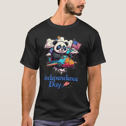 T-shirt Fête de l'Indépendance Panda (Devant)