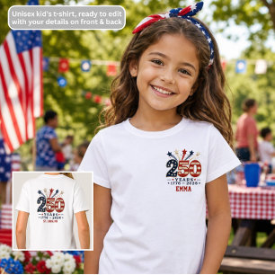 T-shirt Fête de l'Indépendance Semiquincentennial 1776-202