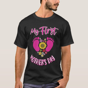 T-shirt Fête de ma première mère mignonne maman nouveau-né