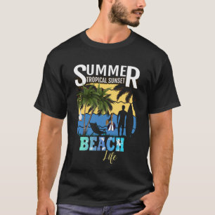 T-shirt Fête de maison des amoureux de la plage