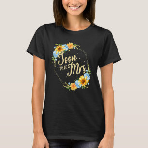 T-shirt Fête de mariage de demoiselle d'honneur florale Fl