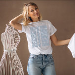 T-shirt Fête de mariée d'honneur Dusty Blue Matching<br><div class="desc">Vous cherchez un costume de fête de bachelorette parfait? Regroupez-vous avec vos copines et choisissez des t-shirts assortis pour vous tous ! Ces chemises bleu roux Maid of Honor sont parfaites pour une soirée de bachelorette amusante et décontractée. Choisissez parmi différents thèmes de soirée bachelorette pour vous inspirer. Que vous...</div>